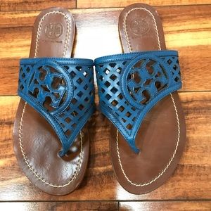 *REDUCED*Tory Burch Thatched Perforated Logo Thong